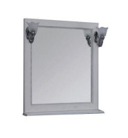 Зеркало Акватон Жерона 85 белое серебро в комплекте (уценка) 1A1587K0GEM20-0