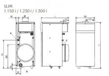 Отопительный газовый котел Baxi Slim 1.300 I (открытая) WSB43130301-1