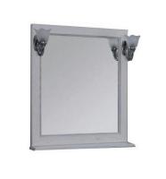 Зеркало Акватон Жерона 85 см белое серебро 1A1587K0GEM20-0