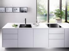 Кухонная мойка Blanco SUBLINE 400-U из силгранита алюметаллик 523424-2