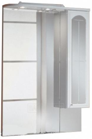 Зеркало-шкаф Акватон Эмилья 75 см белый, правый 1A011202EJ01R