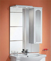 Зеркало-шкаф Акватон Эмилья 75 см белый, правый 1A011202EJ01R-3