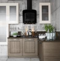 Кухонная вытяжка Zorg CLASSIC 750 черная + стекло черное,  реллинг - бронза 60 см-2