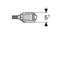 Впускной клапан Geberit Тип 333, подвод воды с боку, 3/8" и 1/2" 136.724.00.3-3