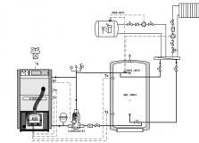 Пеллетный котел Atmos D20 PX, вытяжной вентилятор (горелка, шнековый транспортер, встроенный бункер на 175 л)-1