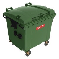 Контейнер для мусора Sulo MGB 1100 л с плоской крышкой зеленый-0