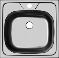 Кухонная мойка Ukinox Классика врезная компакт CLM480.480 ---4C 0C-0