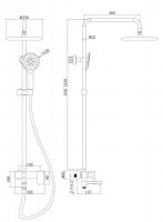 Душевая система Bravat RIFFLE F6336370CP-A-RUS-2