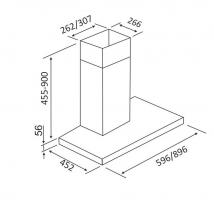 Кухонная вытяжка Zorg Stels Inox 90 (750 куб. м/ч)-1