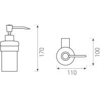 Дозатор для жидкого мыла Ferro Audrey AD34-1