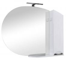 Зеркало-шкаф АКВА РОДОС Глория 105 см с подсветкой и пеналом справа АР0002080-0