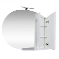 Зеркало-шкаф АКВА РОДОС Глория 95 см с подсветкой и пеналом справа АР0002088-3