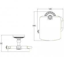 Держатель для туалетной бумаги Zorg AZR 08 BR с крышкой-1