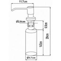 Дозатор для жидкого мыла Zorg ZR-20 графит-1