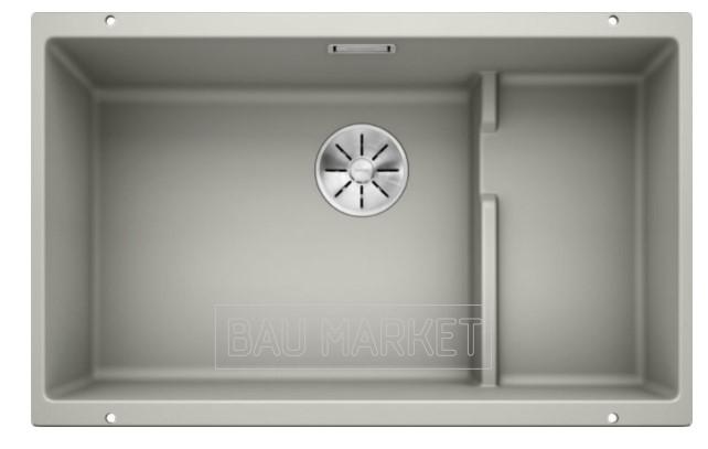 Кухонная мойка Blanco SUBLINE 700-U LEVEL из силгранита жемчужная, корзинчатый вентиль (523541)