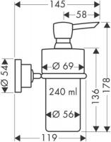 Дозатор для жидкого мыла Axor Citterio 41719000-1