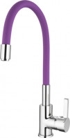 Смеситель для кухни Ledeme  с силиконовым изливом (фиолетовый) L4898-8-0