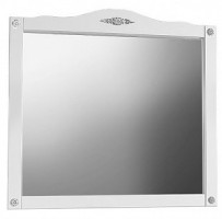 Зеркало Belux Империя В 105 белое матовый с серебряной патиной 4810924220875-0